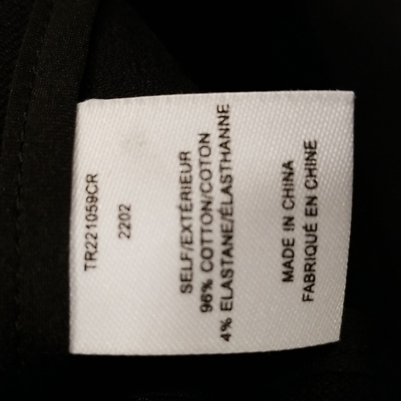 💕DEREK LAM 10 CROSBY💕 Lucia Flared Slit Trousers ~ Black 8 NWT - Picture 16 of 16